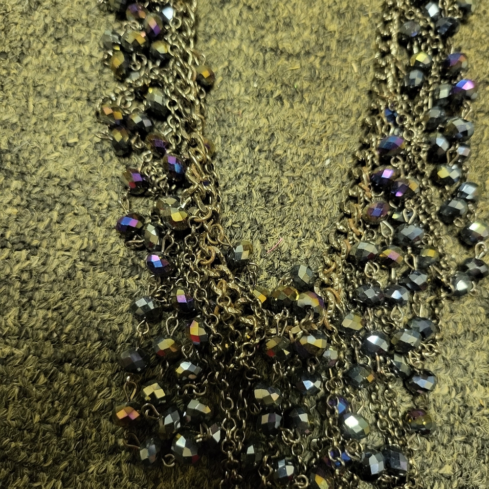 Beautiful  back necklace with earrings
